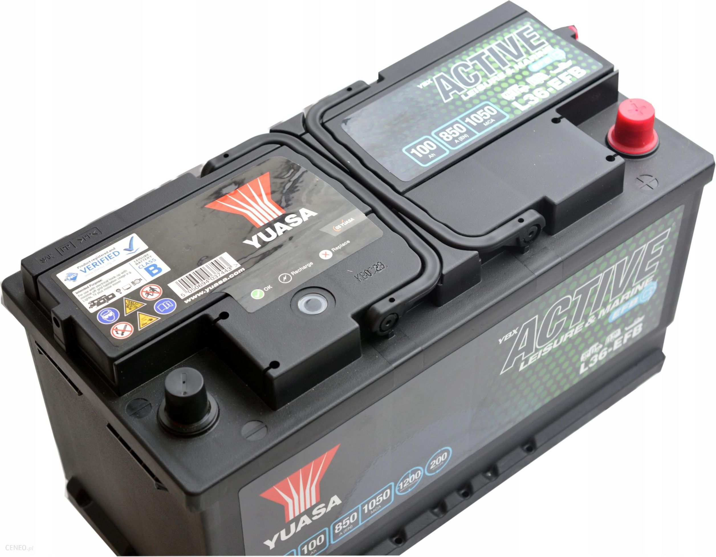 YUASA L31-EFB Batterie 12V 100Ah 750A