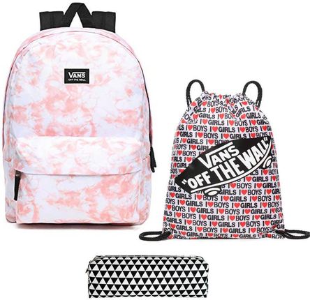 Zestaw Plecak Worek szkolny Vans Realm Pink Icing Piórnik Ceny