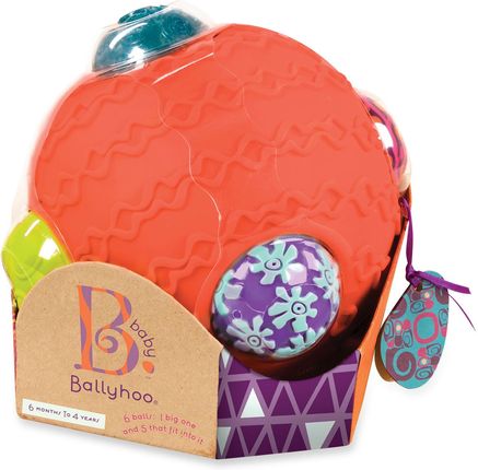 B. Toys Kula Sensoryczna Z Piłkami Ballyhoo Pomarańczowa