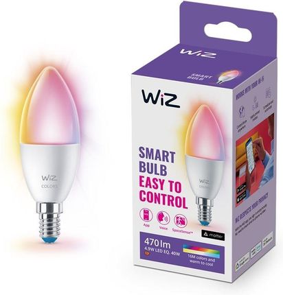 WiZ Żarówka E14 C37 4,9 W (40 W), kolorowe światło (929002448822)