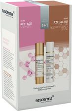 Sesderma Azelac Ru Luminous Fluid Cream + Reti Age Anti-Aging Gel Cream Zestaw Emulsja Rozświetlająca Spf 50 50ml + Krem-Żel Przeciwstarzeniowy 50ml