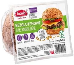 Zdjęcie Incola Bułki hamburgerowe ze złotym siemieniem bezglutenowe 140g - Milanówek