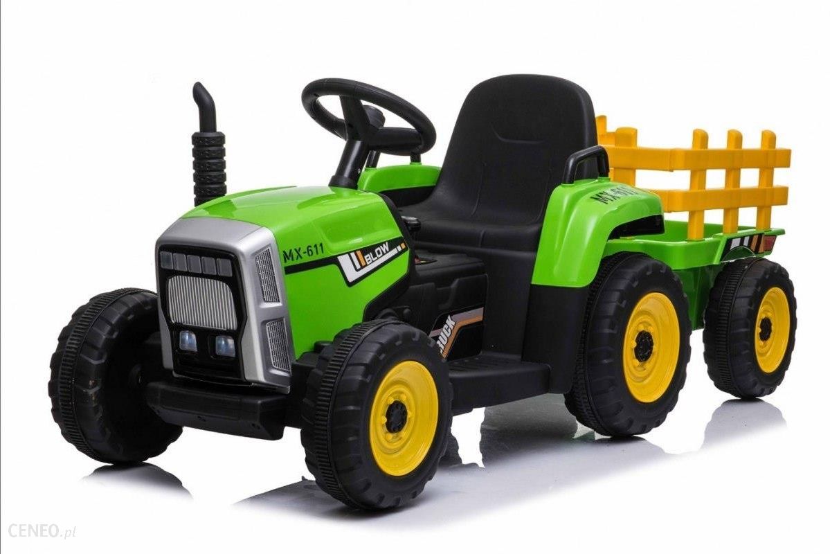 9 Planet Pojazd Traktor Na Akumulator Z Przyczepą Blow Zielony Z Pilotem Xmx-611 Traktor  (PAXMX611ZIE)