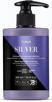 Black Professional Line Toner Koloryzujący Do Włosów Semi Permanent Coloring Toner Silver 300ml