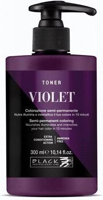 Black Professional Line Toner Koloryzujący Do Włosów Semi Permanent Coloring Toner Violet 300ml
