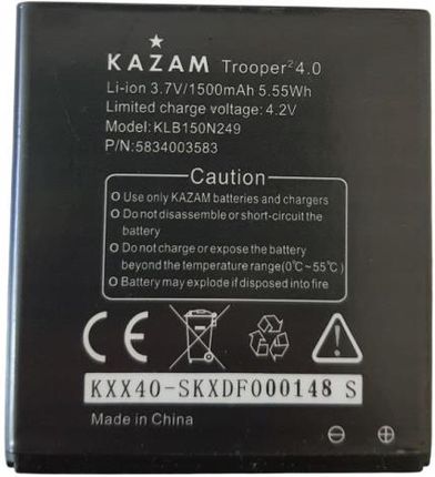 KAZAM ORG BATERIA KAZAM KXX40 KLB150N249 TROOPER2 4.0