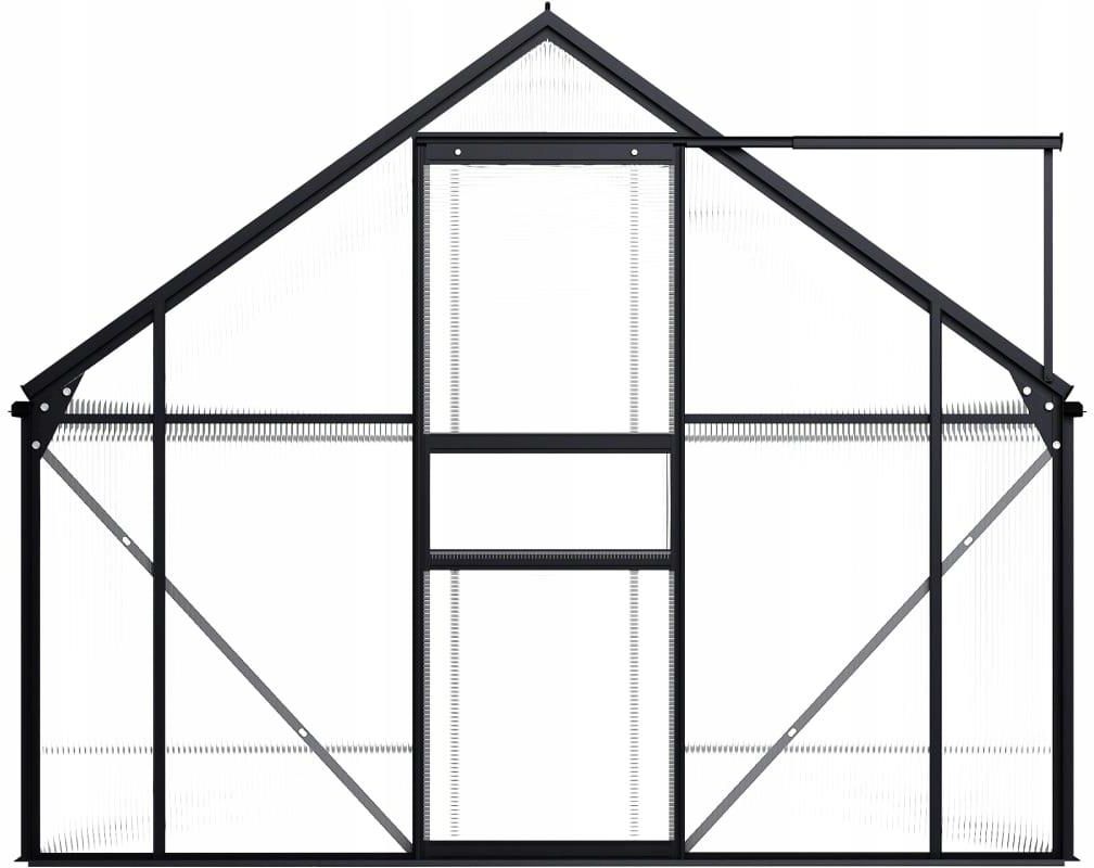 VIDAXL Szklarnia, ANTRACYTOWA, ALUMINIUM (48211) - zdjęcie 1 VIDAXL Szklarnia, ANTRACYTOWA, ALUMINIUM (48211)
