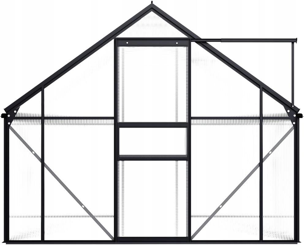 VIDAXL SZKLARNIA, ANTRACYTOWA, ALUMINIUM (48210)