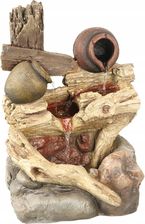 Zdjęcie FONTANNA OGRODOWA POMPA WODNA NA PNIU DRZEWA 50CM FON3 - Trzcianka