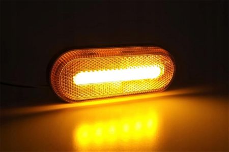 LAMPA OBRYSOWA OBRYSÓWKA DIODOWA LED POMARAŃCZOWA 02374 - zdjęcie 2