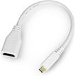 RPI AKCESORIA RASPBERRY PI ADAPTER MICROHDMI - HDMI ORYGINALNY DO  4B - 235MM - BIAŁY RPI16338   (RPI16338)