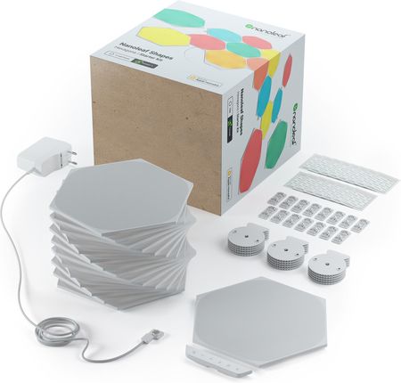 Nanoleaf Shapes Hexagons スタータキット Shapes Hexagons Starter Kit (9 Panels) - NL42-0006HX-9PK