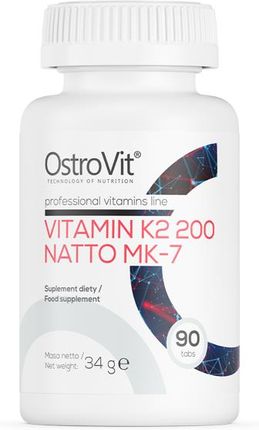 OstroVit Vitamin K2 200 Natto MK-7 90 tabs