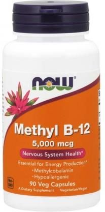 NOW FOODS B-12 Methyl 5000mcg 90 vcaps