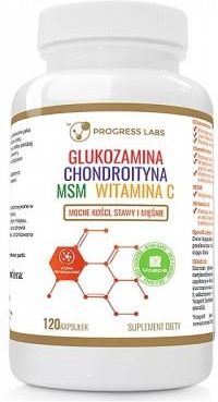Progress Labs Glukozamina Chondroityna Msm Witamina C 120kap
