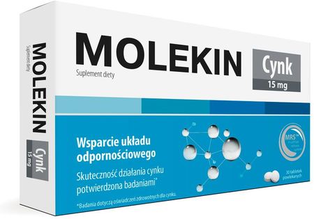Molekin Cynk 15mg 30 tabl