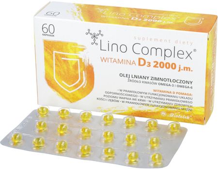 LINOcomplex 2000 j.m. witamina D3 60 kaps