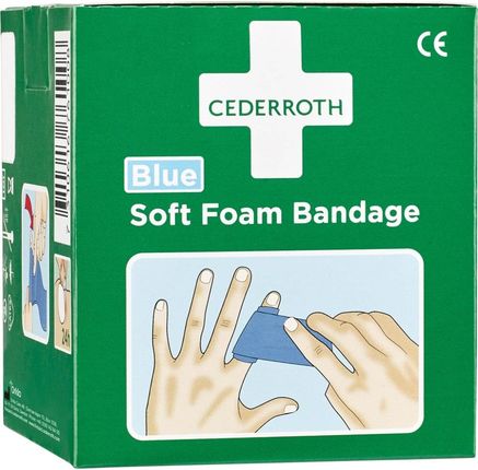 Cederroth Bandaż Samoprzylepny Soft Foam Bandage 6X450Cm, Niebieski (Ref-51011010)
