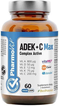 PharmoVit ADEK + C Max complex active 60 kaps.