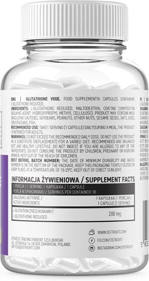 Ostrovit Glutathione VEGE 90 vege kaps