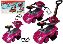Zdjęcie Lean Cars Jeździk z Pchaczem Mega Car 3w1 Różowy - Wolbrom