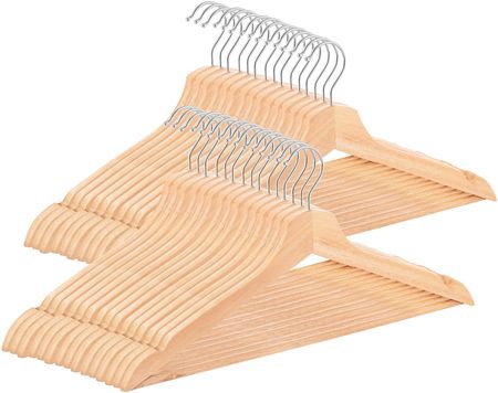 Springos Wieszaki na ubrania drewniane zestaw 30szt. (10XHG0001)