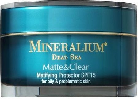 Krem Mineralium Matujący Ochronny Spf 15 Matte&Clear Matifying Protector na dzień i noc 50ml