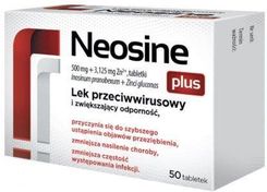 Neosine Plus 500 mg + 3,125 mg 50 tabl