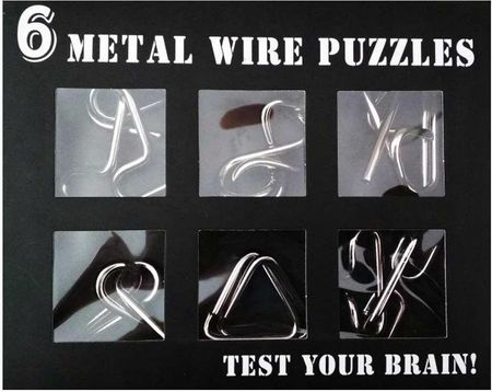 Invotis Metalowe Łamigłówki 6Szt