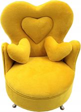 Zdjęcie PIĘKNA, ORYGINALNA SZKATUŁKA FOTEL- ŻÓŁTA, GLAMOUR - Tychy