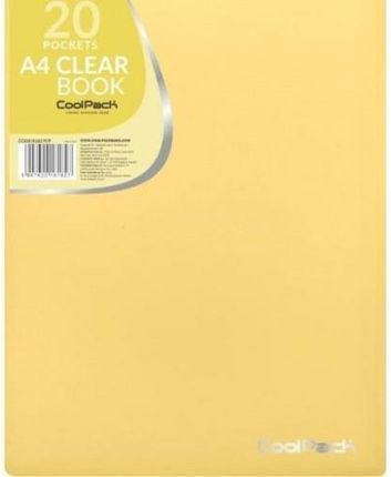 Coolpack Pastel Teczka Clear Book A4 20 Koszulek Żółty