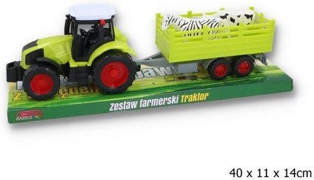 Gazelo Traktor ze zwierzątkami pod kloszem