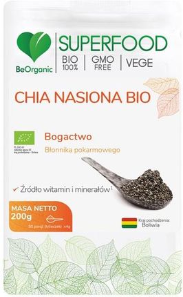 Medicaline BeOrganic Superfood Chia nasiona BIO 200g