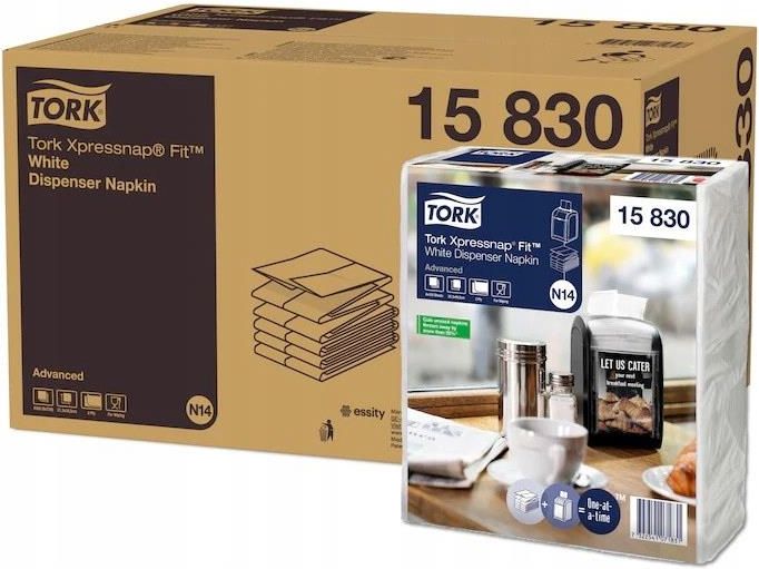 TORK 15830 XPRESSNAP FIT SERWETKI DYSPENSEROWE N14 - zdjęcie 1 TORK 15830 XPRESSNAP FIT SERWETKI DYSPENSEROWE N14