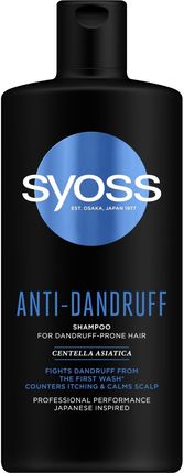 Syoss Przeciwłupieżowy Szampon Do Włosów Anti Dandruff Shampoo 440 ml