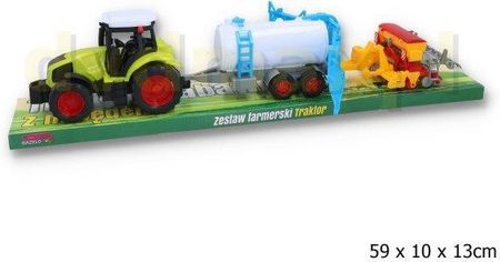 Gazelo Traktor z maszynami rolniczymi pod kloszem