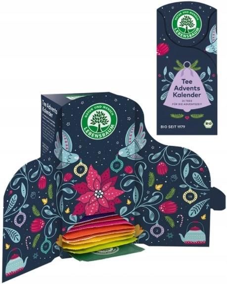 Lebensbaum Kalendarz Adwentowy Herbaty Bio 24 Szt. 46g - zdjęcie 1 Lebensbaum Kalendarz Adwentowy Herbaty Bio 24 Szt. 46g