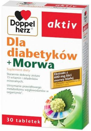 DoppelHerz Aktiv Dla diabetyków + Morwa 30 tabl