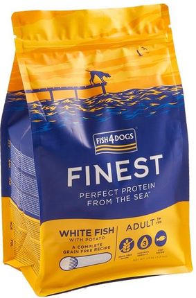 Fish4Dogs Finest White Fish Complete Karma Z Białej Ryby Oceanicznej Dla Psów Dorosłych Rasy Duże 1,5Kg