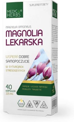 Medica Herbs MAGNOLIA LEKARSKA 225mg 40 kaps 