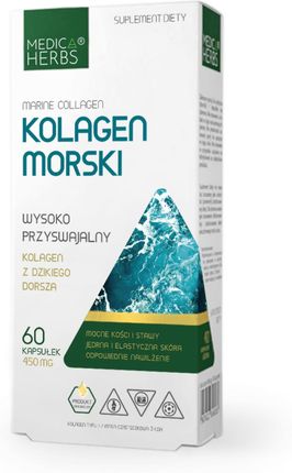Medica Herbs Kolagen Morski 450 mg (Marine collagen) 60 kaps 