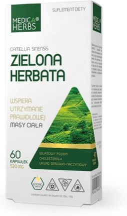 Medica Herbs ZIELONA HERBATA 520mg 60 kaps
