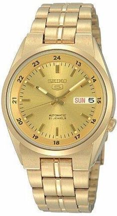 SEIKO ゴールド 自動巻き 腕時計 SNK574J1 Seiko 5 Automatic SNK574J1 - Zegarki Męskie - Ceny i opinie