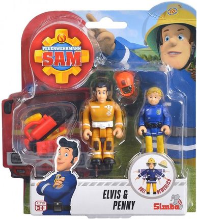 Simba Strażak Sam 2 Figurki Akcesoria Elvis i Penny