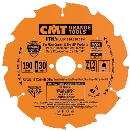 Cmt Orange Tools Piła Diamentowa Do Materiałów Ultratwardych 125X22,23X2/1,4Mm Z=7/5 23612507