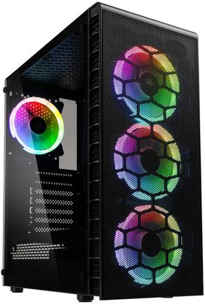 Kolink Observatory Lite Mesh RGB Tempered Glass Black