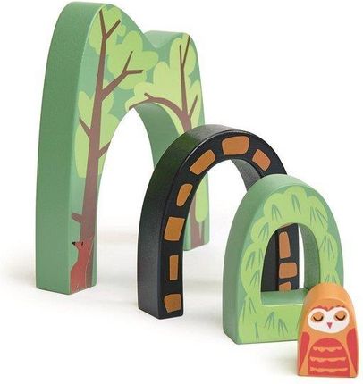 Tender Leaf Toys Drewniane Akcesoria Do Kolejki Leśny Forest Tunnels