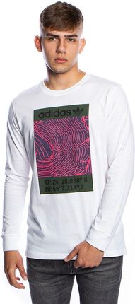 Koszulka Longsleeve adidas Originals ADV LS Tee biała - Ceny i opinie T-shirty i koszulki męskie NMEN