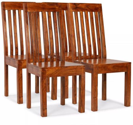 Krzesła Z Litego Drewna Stylizowanego Na Sheesham 4 Szt