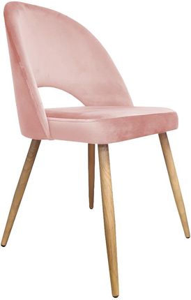Atos Krzesło Iskar 2 Velvet Różowe Dąb